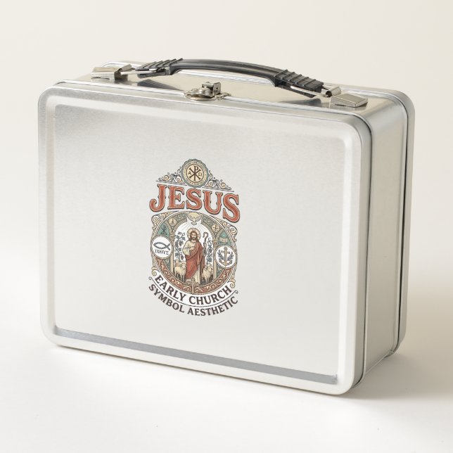 Lunch Box Symbole esthétique de l'église primitive de Jésus  (Devant)
