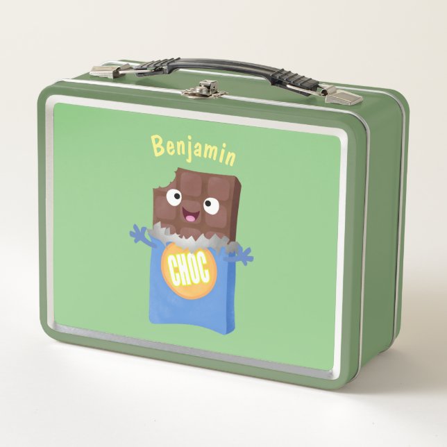 Lunch Box Sympa chocolat chocolat bonbon bar personnage de d (Devant)