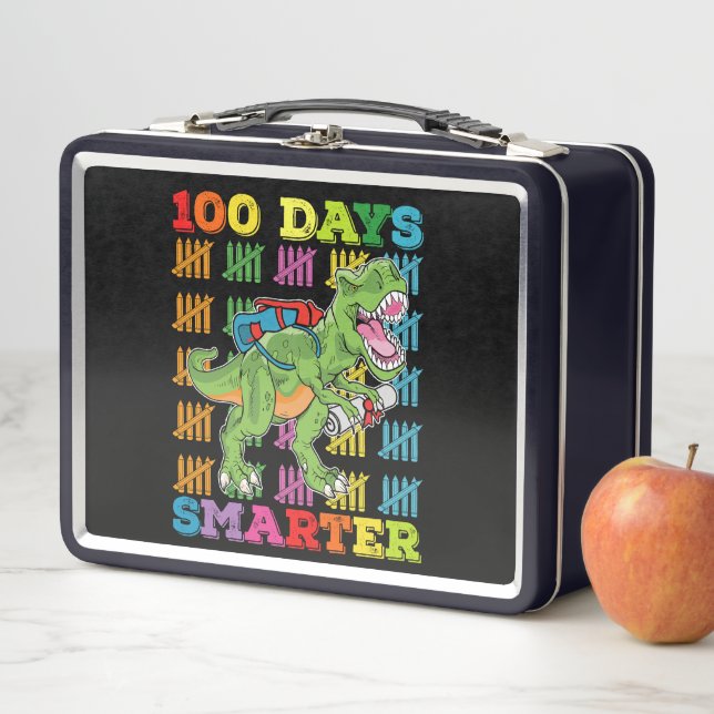 Lunch Box T Rex Dinosaure 100 Jours Plus Intelligent École 1 (En situation)