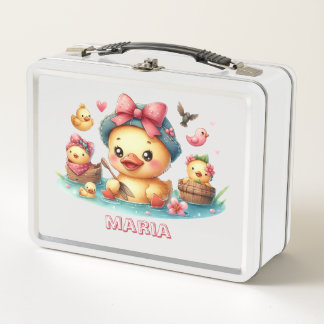 Lunch Box T-shirt bébé canard jaune mignon