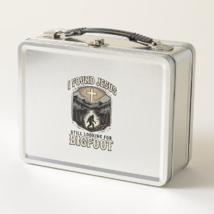 Lunch Box T-shirt chrétien vintage drôle Jésus Bigfoot