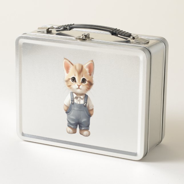 Lunch Box T-shirt classique chat mignon (Devant)