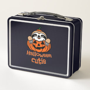 Lunch Box T-shirt essentiel de paresseux mignon Halloween
