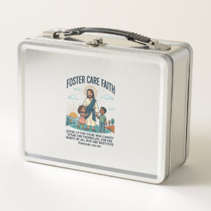 Lunch Box T-shirt graphique chrétien Adoption de Jésus Soins