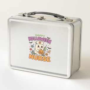 Lunch Box T-shirt Happy Halloween Infirmière Médical Spook