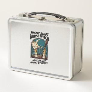Lunch Box T-shirt rétro Halloween sorcière infirmière de nui