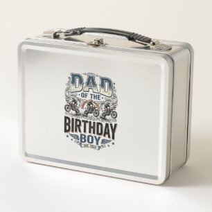Lunch Box T-shirt vintage Motocross Papa du garçon d'anniver