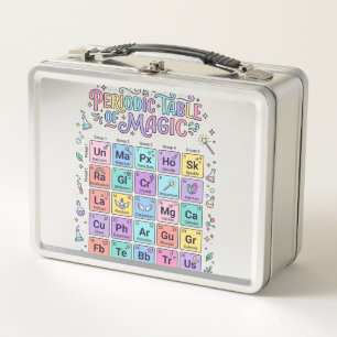 Lunch Box Tableau périodique licorne de magie Cadeau mignon