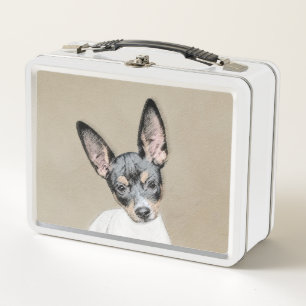 Lunch Box Tableau Rat Terrier - Cute Original Chien Art