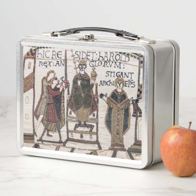 Lunch Box Tapisserie de Bayeux - Coronation de King Harold (En situation)