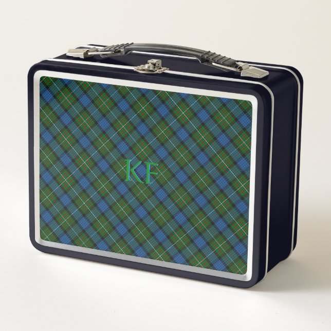 Lunch Box Tartan officiel Fergusson avec monogramme / nom (Devant)