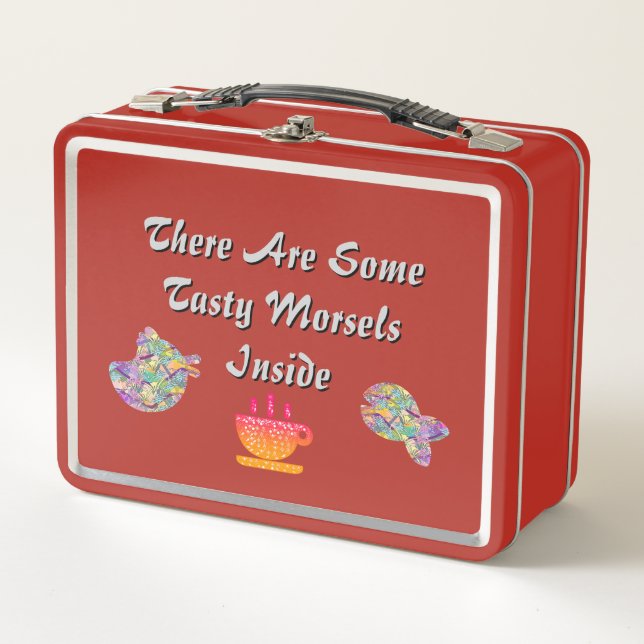 Lunch Box Tasty Morsels Retro Old School (Devant)