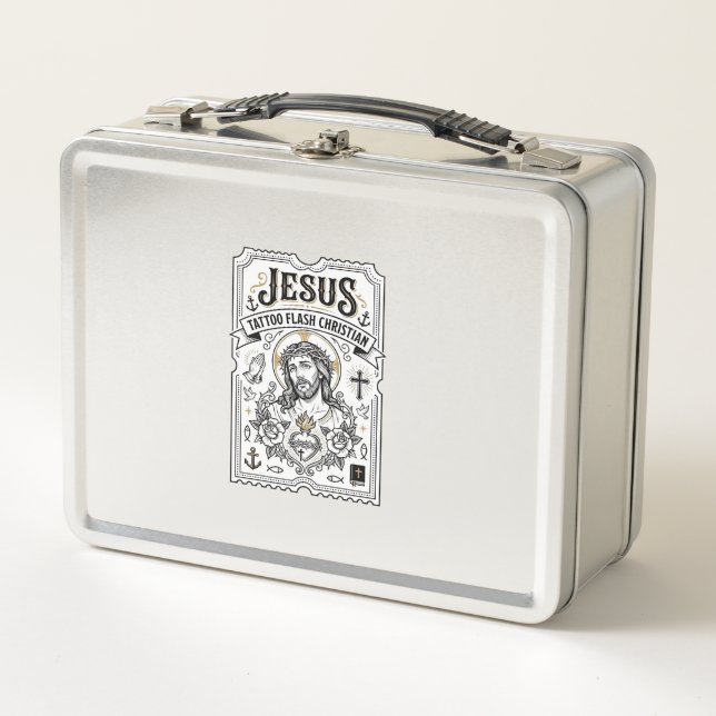 Lunch Box Tatouage flash Jésus Christianisme Tatouage flash  (Devant)