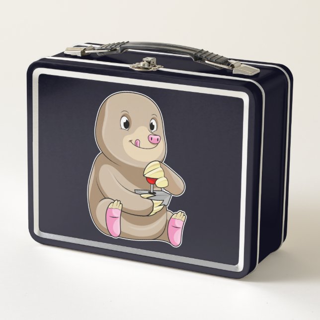 Lunch Box Taupe en tant que joueur avec joystick (Devant)