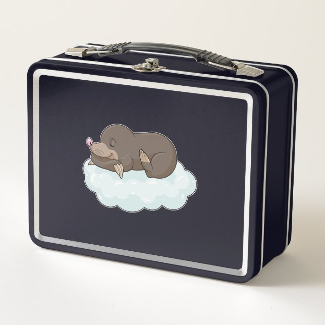 Lunch Box Taupe sur nuages (Devant)