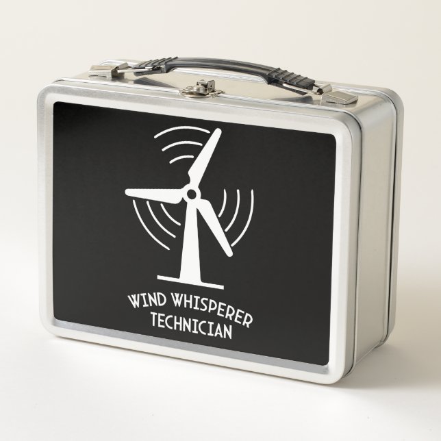Lunch Box Technicien de service de turbine éolienne (Devant)