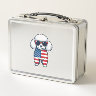 Lunch Box Tecktonik Poodle en Lunettes de Soleil Vector Desi