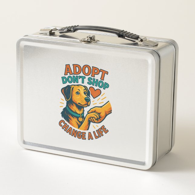 Lunch Box Tee J'aime Adopté un Animal (Devant)