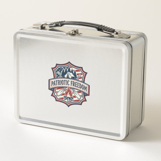Lunch Box Tee-shirt graphique vectoriel d'esprit de camp d'é (Devant)