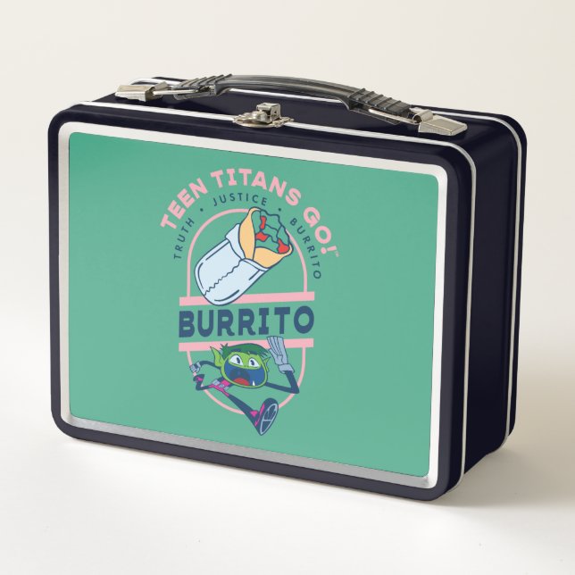 Lunch Box Teen Titans Go ! Beast Boy "Truth Justice Burrito" (Devant)