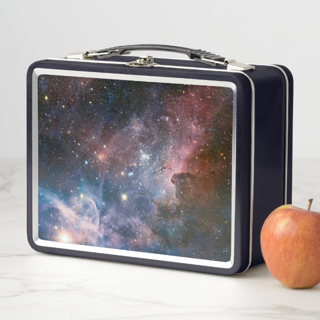 Lunch Box Télescope Nebula Hubble Carina Rouge et Bleu (En situation)