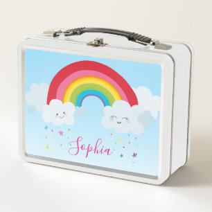 Lunch Box Tendance lumineux amusant coloré arc-en-ciel kawai