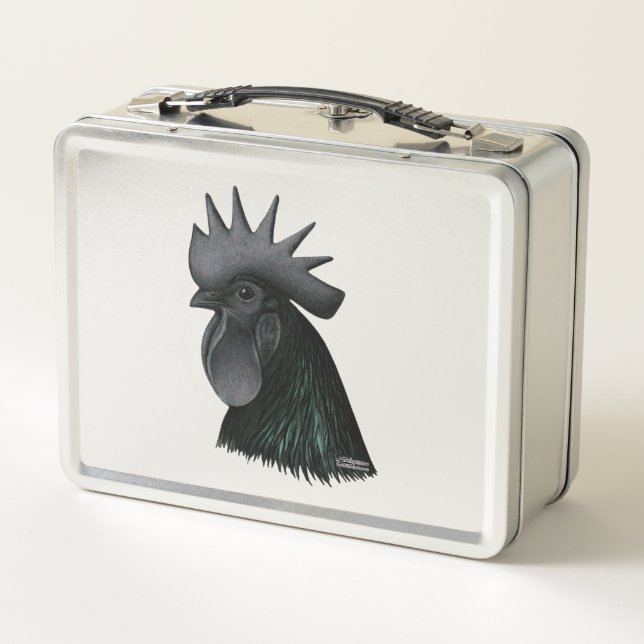 Lunch Box Tête de Rooster Ayam Cemani (Dos)