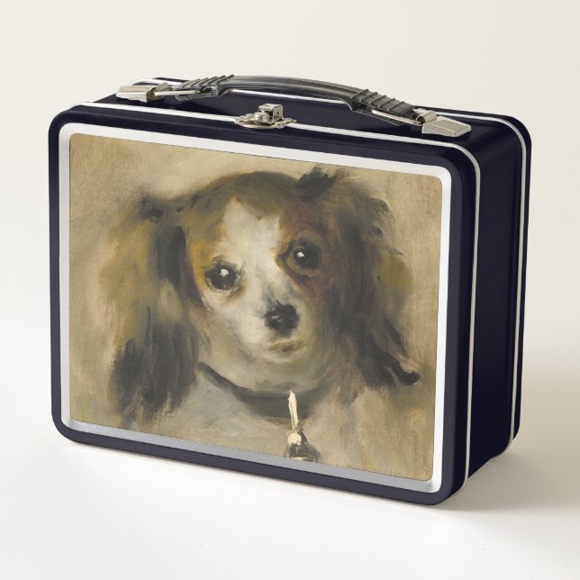 Lunch Box Tête d'un chien, 1870 (huile sur la toile) (Devant)