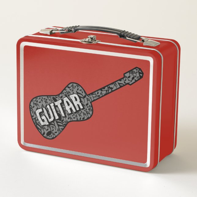 Lunch Box Texte des notes de musique de guitare (Devant)