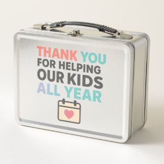 Lunch Box Thank You For Helping Us Grow All Year | Inclusion