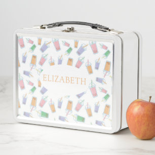 Lunch Box Thé à bulles Boba personnalisé Enfants École Migno
