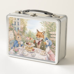 Lunch Box Thé de l'après-midi classique lapin canard renard