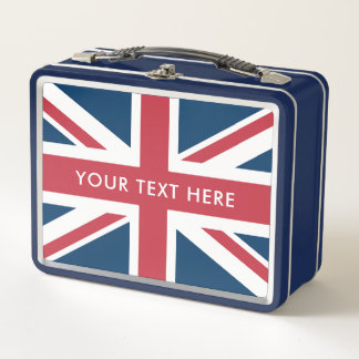 Lunch Box The Union Jack British Flag Blue