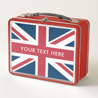 Lunch Box The Union Jack British Flag Red