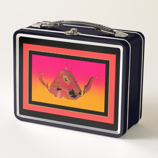 Lunch Box Théière décorative  (Devant)