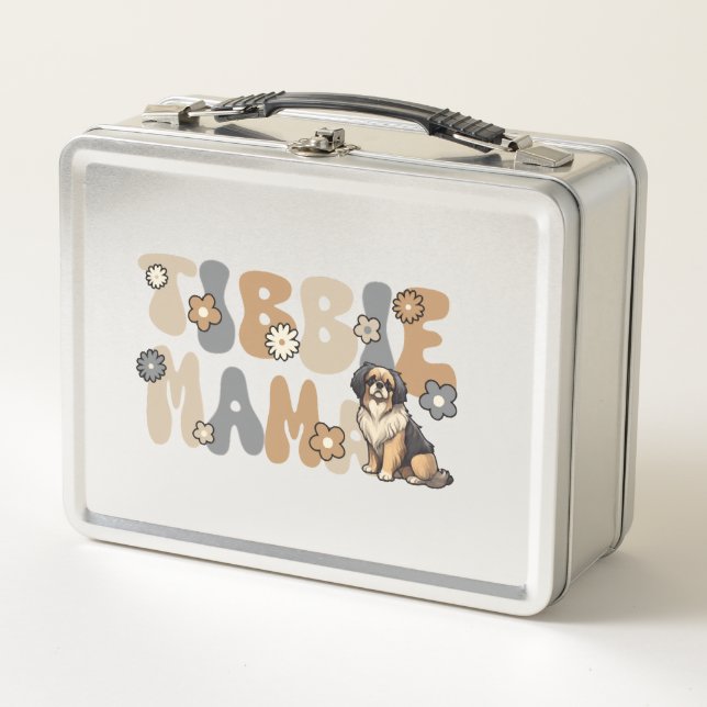 Lunch Box Tibetan Spaniel Groovy Tibbie Maman (Devant)