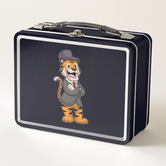 Lunch Box Tiger comme chambre avec veste et Casquette (Devant)