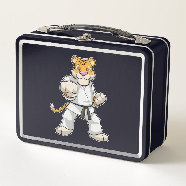 Lunch Box Tiger dans les arts martiaux Karate (Devant)