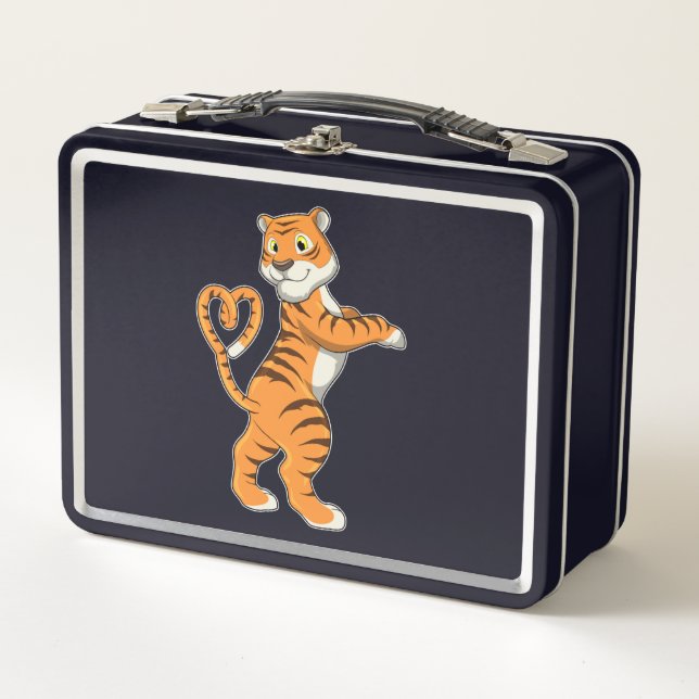 Lunch Box Tigre avec coeur (Devant)