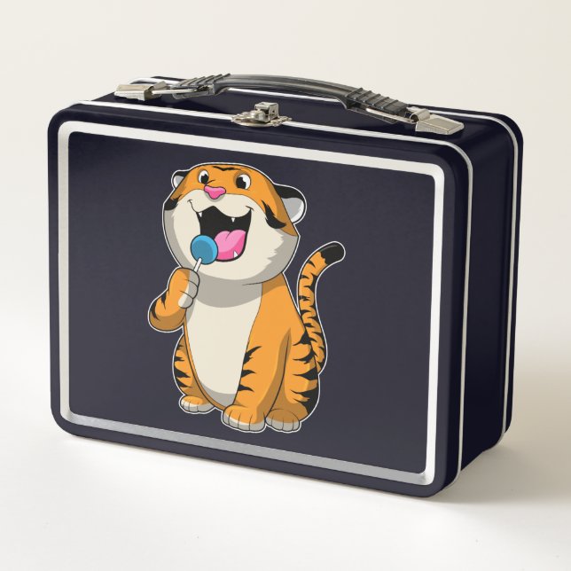 Lunch Box Tigre avec Lollipop (Devant)