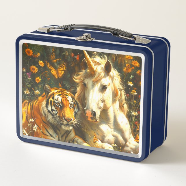 Lunch Box Tigre et Licorne (Devant)