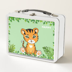 Lunch Box Tigre heureux mignon dans la jungle