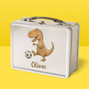 Lunch Box Tiny Trex Jouant au Football Personnalisé