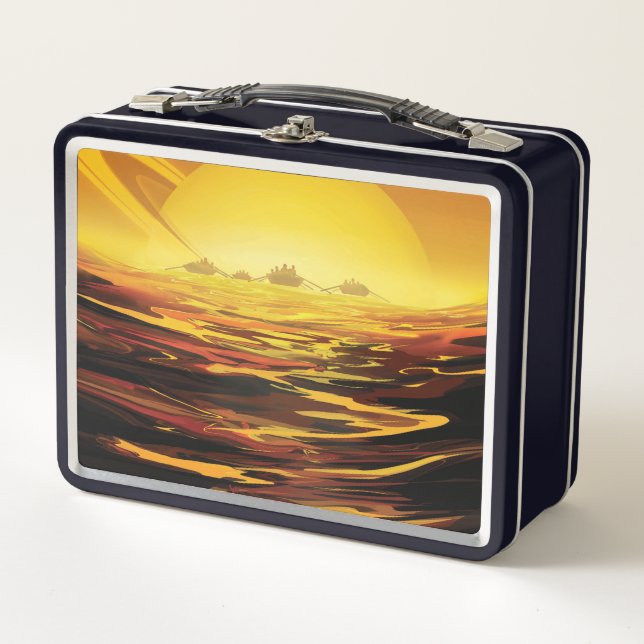 Lunch Box Titan la plus grande lune de la planète Saturne (Devant)