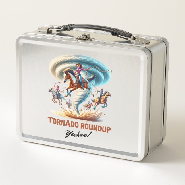 Lunch Box Tornado Roundup Cowgirls - Rodéo, Western, (Devant)