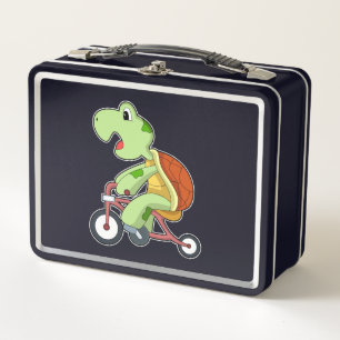 Lunch Box Tortue avec bicyclette