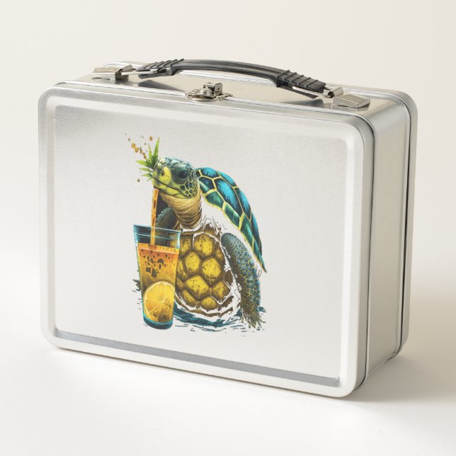 Lunch Box Tortue de mer hawaïenne Ananas Aloha (Devant)