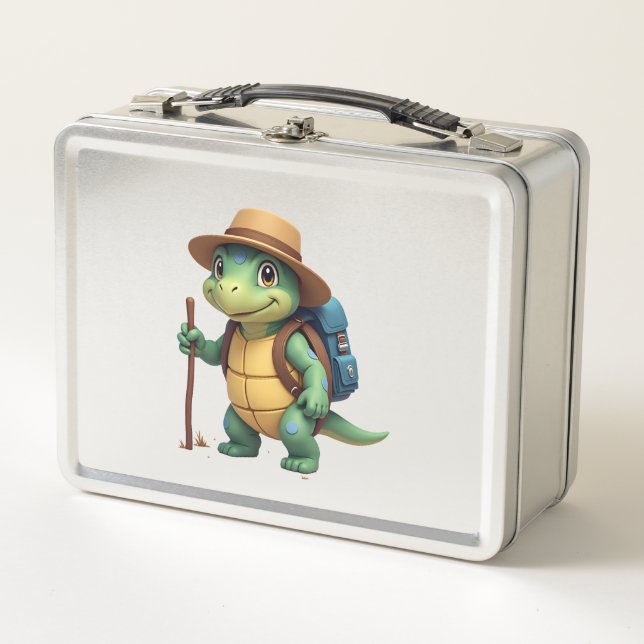 Lunch Box Tortue Drôle Graphique de Randonnée Camping Amateu (Devant)