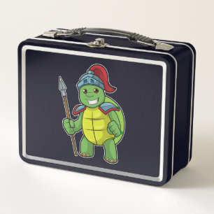 Lunch Box Tortue en guerrier avec Spear & Helmet