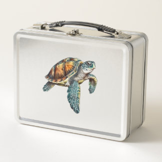 Lunch Box Tortues Conception Sous-Marine Pour Plongeurs